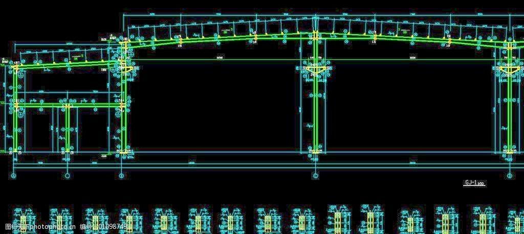 钢结构工程剖面详图